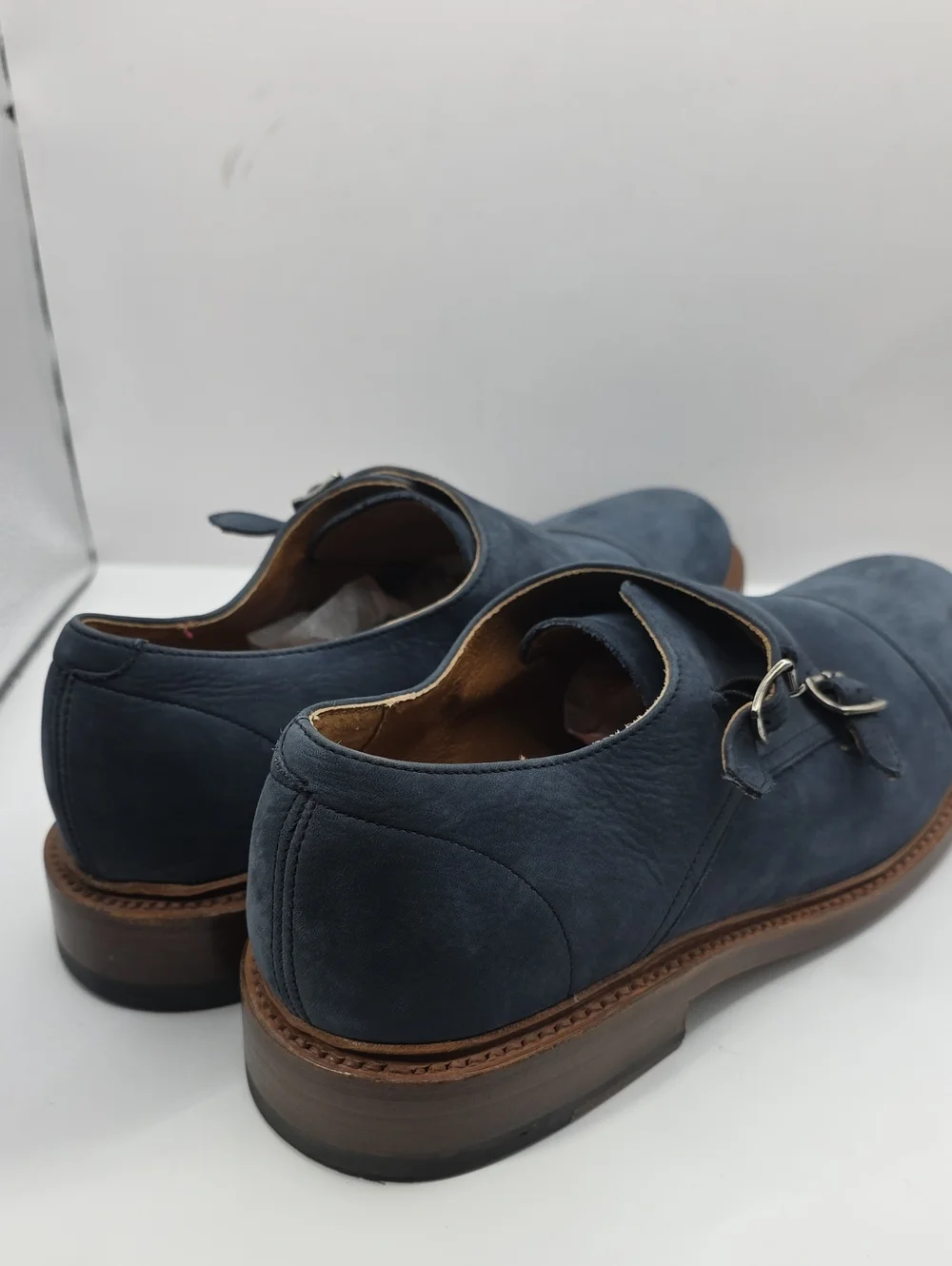 FRYE Men's Jones Double Monk Slip-On Loafer shoes ash size 11 med Goodyear